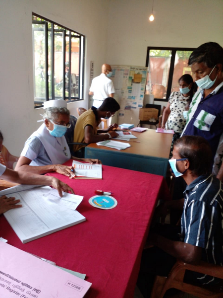 A health clinic at Homagama Rilawala Community Hall 2