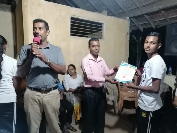 A "One Day Leadership Training Camp" at Homagama Navalamulla Village in celebration of World Children's Day (2022-10-01)