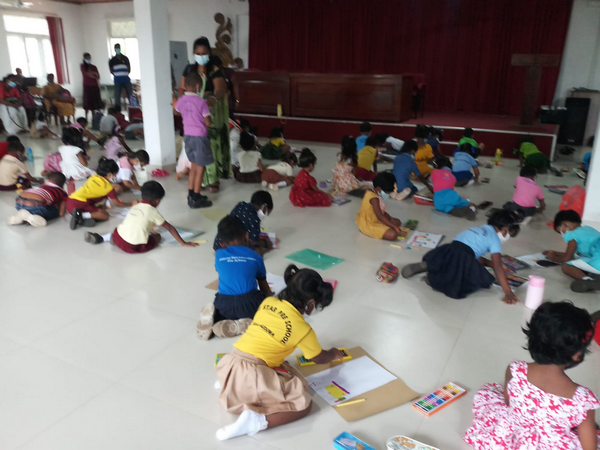 "Aruna Dakina Rata" Art Workshop and Evaluation Program Homagama (2022-06-22)