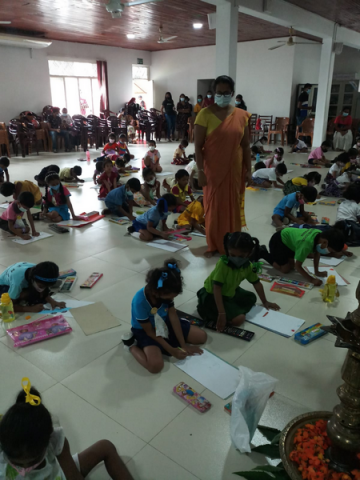 "Aruna Dakina Rata" Art Workshop and Evaluation Program Homagama (2022-06-22)