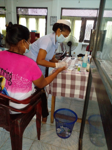 A medical clinic for the community of Homagama Sangharama and Siddamulla South Grama Niladhari Divisions