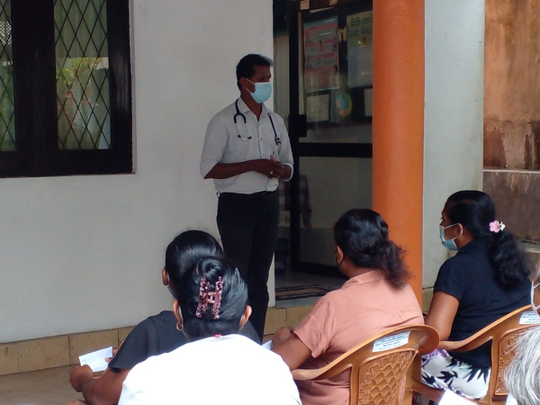 A medical clinic for the community of Homagama Sangharama and Siddamulla South Grama Niladhari Divisions