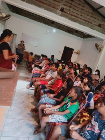 A children's club for Prasannapura children (2023-10-20) 