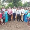 Laying the foundation stone of two 