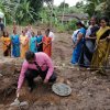 Laying the foundation stone of two "Jaya Vimana" houses in Homagama (2023-10-20)