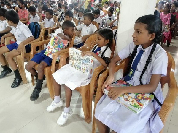 Homagama "Samurdhi Praja Moola Sisu Power Social Care" exercise books for school children (2023)